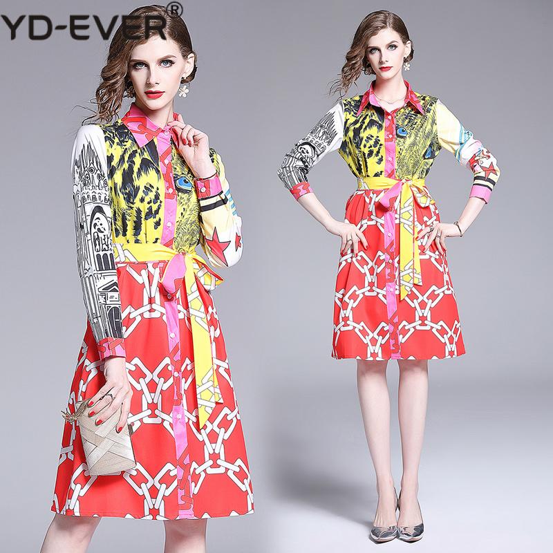 Luxury Designer Straight Shirt Dress Autumn Women Long Sleeve Button Down Chain Leopard Print Vintage Midi Dress With Belt, Picture color
Luxury Designer Straight Shirt Dress Autumn Women Long Sleeve Button Down Chain Leopard Print Vintage Midi Dress With Belt, Picture color