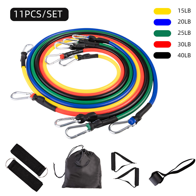 11 Pcs/Set Training Resistance Bands Crossfit Pilates Yoga Tubes Pull Rope Gym Rubber Expander Elastic Bands Fitness with Bag
11 Pcs/Set Training Resistance Bands Crossfit Pilates Yoga Tubes Pull Rope Gym Rubber Expander Elastic Bands Fitness with Bag