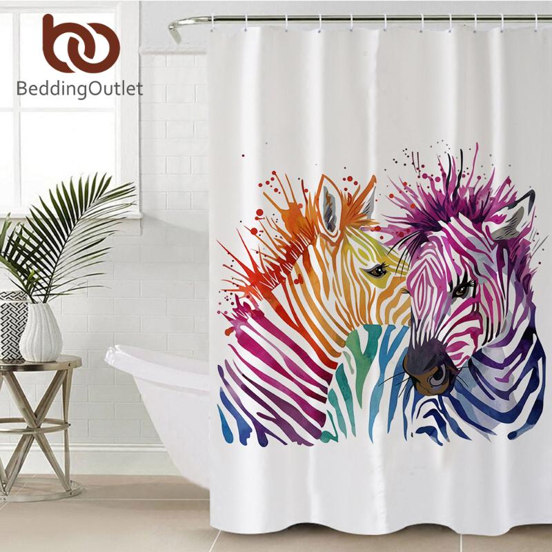BeddingOutlet Safari Zebra Decorative Shower Curtain Waterproof Tropical Rainbow Animal Bath Curtain With Hook for Bathroom
BeddingOutlet Safari Zebra Decorative Shower Curtain Waterproof Tropical Rainbow Animal Bath Curtain With Hook for Bathroom