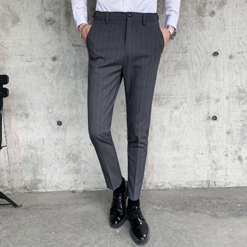 Vintage Suit pants New Men's Striped Simple Casual Style Trousers Professional Casual Fashion Men's Business Office Suit Pants, Black
Vintage Suit pants New Men's Striped Simple Casual Style Trousers Professional Casual Fashion Men's Business Office Suit Pants, Black