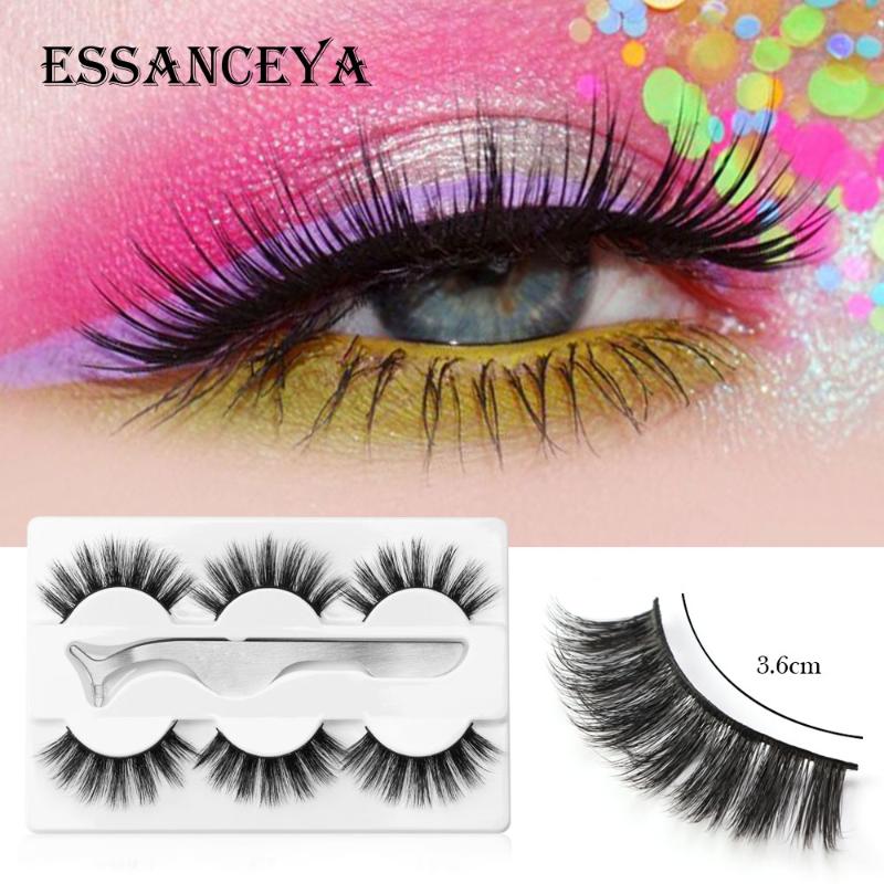 ESSANCEYA 3Pairs Thick False Eyelashes Fake Lashes Natural Long Makeup 3D Lashes Handmade Eyelash Extension Eyelashes For Beauty 
ESSANCEYA 3Pairs Thick False Eyelashes Fake Lashes Natural Long Makeup 3D Lashes Handmade Eyelash Extension Eyelashes For Beauty