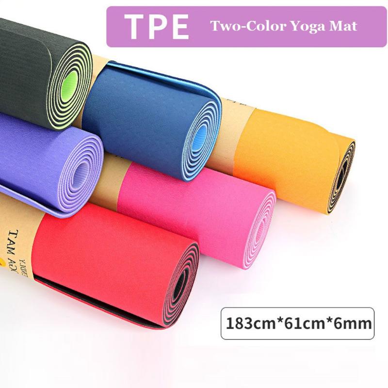 Non-Slip Double Color Yoga Mat TPE Eco Friendly Outdoor Sports Fitness Mat Environmental Fitness Gymnastics MExercise Mat30, Red
Non-Slip Double Color Yoga Mat TPE Eco Friendly Outdoor Sports Fitness Mat Environmental Fitness Gymnastics MExercise Mat30, Red