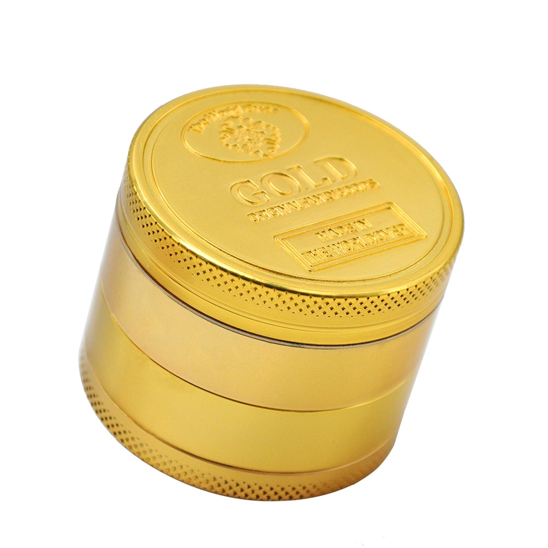 GOLD Grinder Coin Pattern Zinc Alloy Metal Herb 4 Parts Layers 50MM Cigarette Tobacco Spice Crusher Smoking Miller Pollen DHL
GOLD Grinder Coin Pattern Zinc Alloy Metal Herb 4 Parts Layers 50MM Cigarette Tobacco Spice Crusher Smoking Miller Pollen DHL