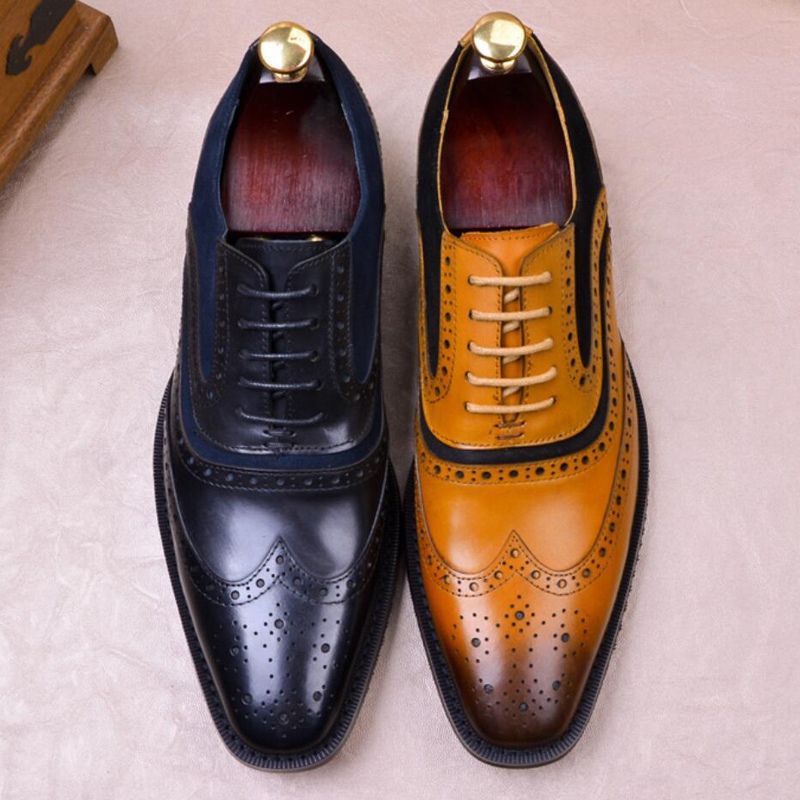 Fashion Man Formal Dress Wingtip Brogue Shoes Genuine Leather Handmade Wedding Party Oxfords Square Toe Men's Footwear SS597, Black
Fashion Man Formal Dress Wingtip Brogue Shoes Genuine Leather Handmade Wedding Party Oxfords Square Toe Men's Footwear SS597, Black