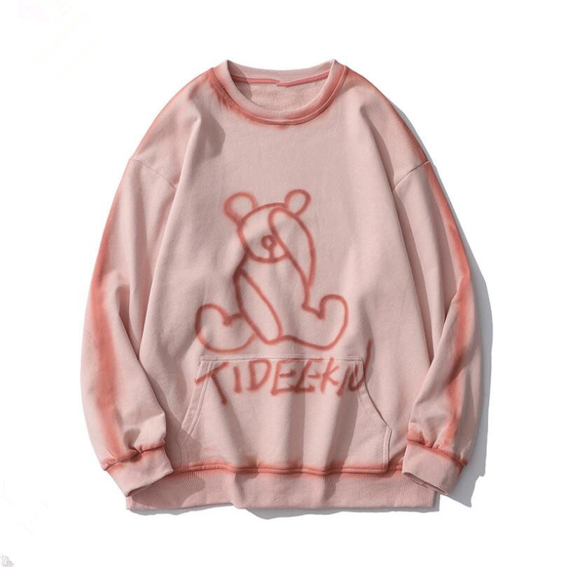 Cartoon Streetwear Hoodies Men 2020 Autumn winter Pullover Harajuku Korean Sweatshirt Pink Casual Graffiti painted Bear Tops w1013, Black
Cartoon Streetwear Hoodies Men 2020 Autumn winter Pullover Harajuku Korean Sweatshirt Pink Casual Graffiti painted Bear Tops w1013, Black