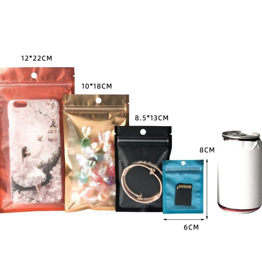 Zipper Mylar Bags Resealable Food Storage Clear Food Storage Pouch Bags for Multipurpose Storage Food Zipper Lock Bags Pantalones