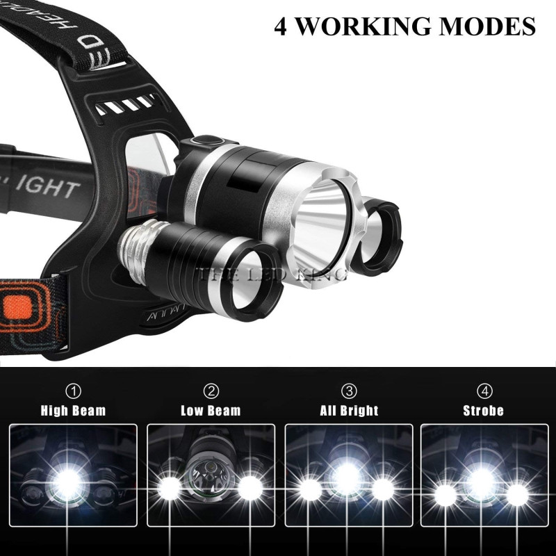 80000LM Dropshipping T6+2*R5 T6 LED Headlamp Head Lamp Light 2x18650 battery Headlight Car charger torch camping fishing Lights
80000LM Dropshipping T6+2*R5 T6 LED Headlamp Head Lamp Light 2x18650 battery Headlight Car charger torch camping fishing Lights