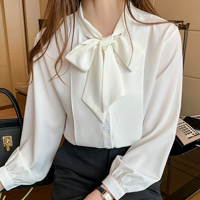 blouse women 2020 long sleeve white blouse owmen shirts tops Bow V-neck office for women chiffon shirt blusas D400
blouse women 2020 long sleeve white blouse owmen shirts tops Bow V-neck office for women chiffon shirt blusas D400