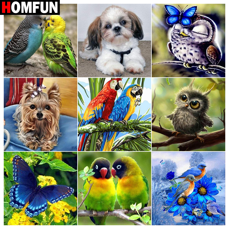 HOMFUN Full Square/Round Drill 5D DIY Diamond Painting "Dog bird animal" 3D Embroidery Cross Stitch 5D Home Decor Gift
HOMFUN Full Square/Round Drill 5D DIY Diamond Painting "Dog bird animal" 3D Embroidery Cross Stitch 5D Home Decor Gift