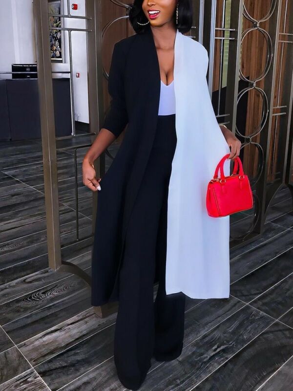 US Women Loose Long Sleeve Coat Cardigan Summer Kimono Shawl Trench, Black 
US Women Loose Long Sleeve Coat Cardigan Summer Kimono Shawl Trench, Black