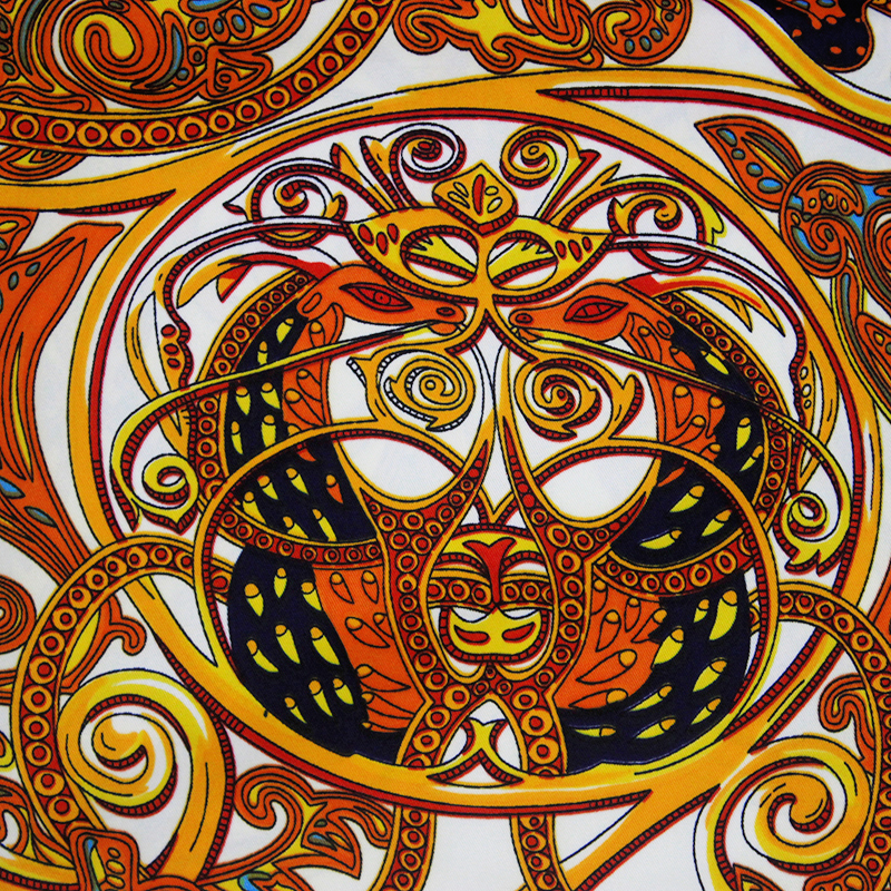 Silk Twill Square Scarf Women Large Shawl Stole Hijab Soie Retro Woman Print Scarfs 130 130cm Wholesale