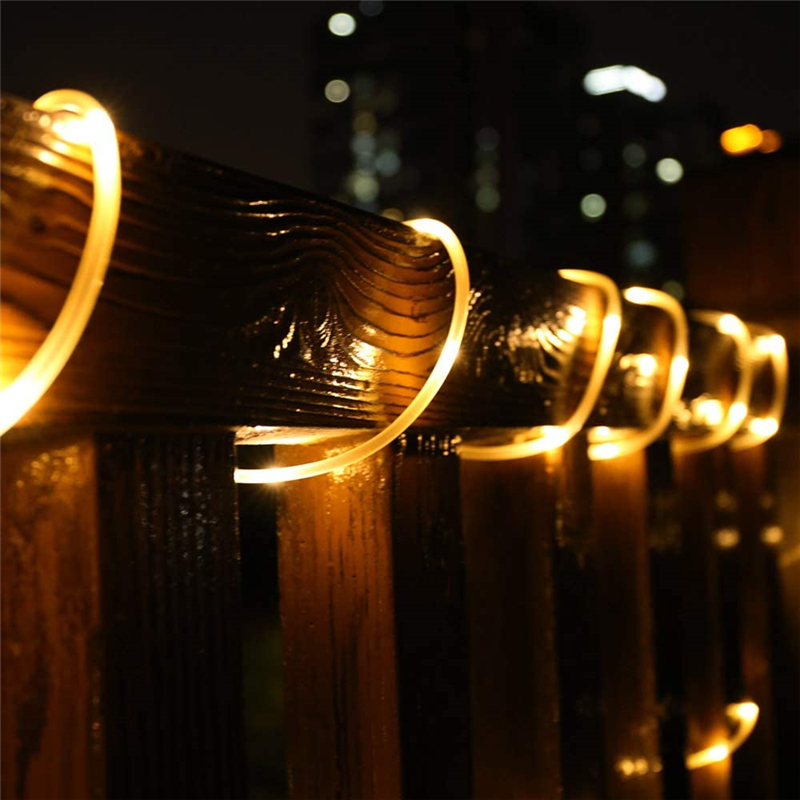 Strip Lighting Outdoor LED string Lights With 8 Modes Waterproof Garden Decoration Party Tree Christmas Rope lights Warm White