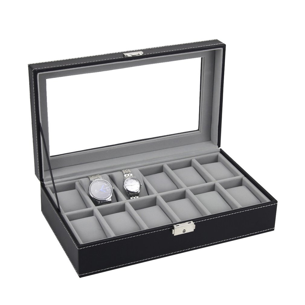 6/10/12 Slots Watch Box Case Rings Chain Necklace Holder Storage Organizer Jewelry Display Watch PU Leather Casket Saat Trendcy CX200807
6/10/12 Slots Watch Box Case Rings Chain Necklace Holder Storage Organizer Jewelry Display Watch PU Leather Casket Saat Trendcy CX200807