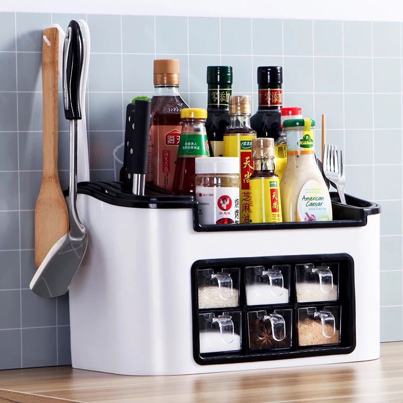 Multifunctional Kitchen Seasoning Box Spice Jar Container Spice Rack Organizer Kitchen supplies Rack Knife Storage Shelf
Multifunctional Kitchen Seasoning Box Spice Jar Container Spice Rack Organizer Kitchen supplies Rack Knife Storage Shelf