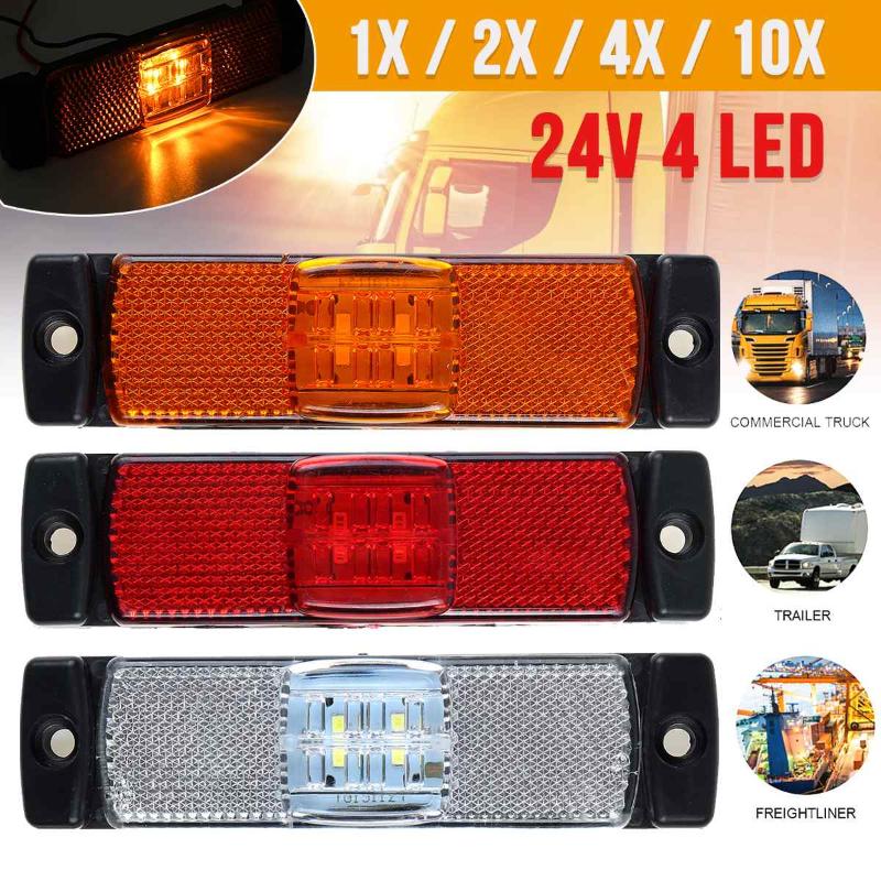 24V 4 LED Car Truck Side Maker Light Tail Light Signal Indicator Lamp For Trailer Lorry Bus, As pic
24V 4 LED Car Truck Side Maker Light Tail Light Signal Indicator Lamp For Trailer Lorry Bus, As pic