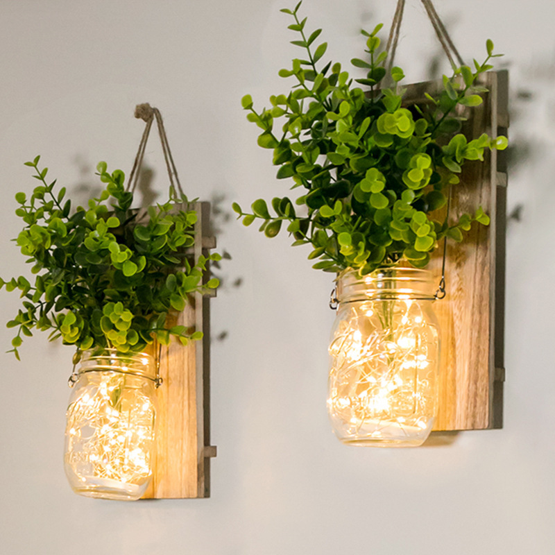 2Pieces Mason Jar Sconces Rustic LED Fairy Lights Creative Wall LED String Lights Design for Wedding Cafe Bar Wall Bedroom Decor
2Pieces Mason Jar Sconces Rustic LED Fairy Lights Creative Wall LED String Lights Design for Wedding Cafe Bar Wall Bedroom Decor