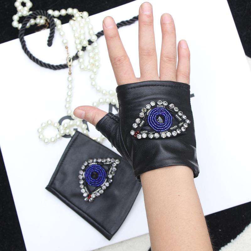 10cm Fall and Winter Mitten Women's Gloves Genuine Leather Black Stone Fingerless Gloves New Fashion Warm Free Shipping
10cm Fall and Winter Mitten Women's Gloves Genuine Leather Black Stone Fingerless Gloves New Fashion Warm Free Shipping
