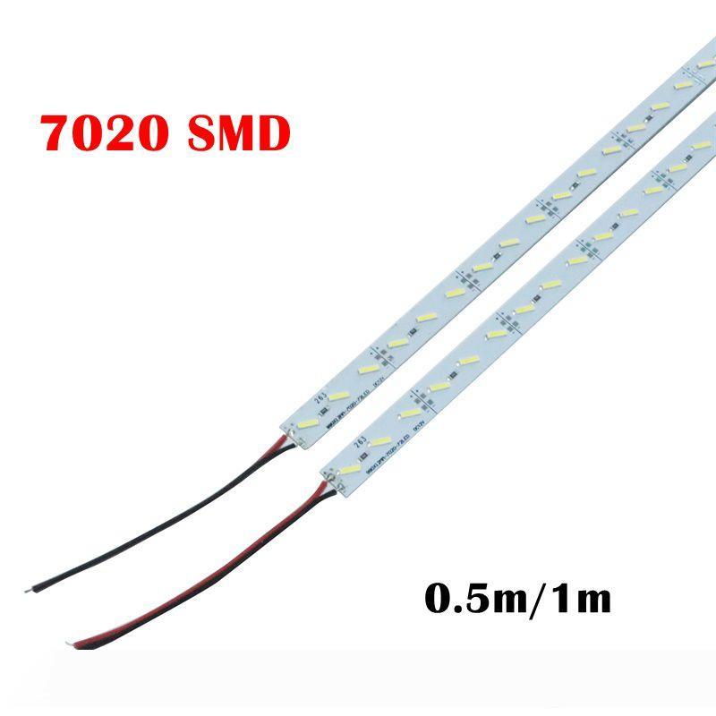 Super Bright Hard Rigid Bar light DC12V 100cm 72 LED SMD 7020 Aluminum Alloy Led Strip light For Cabinet Jewelry Display