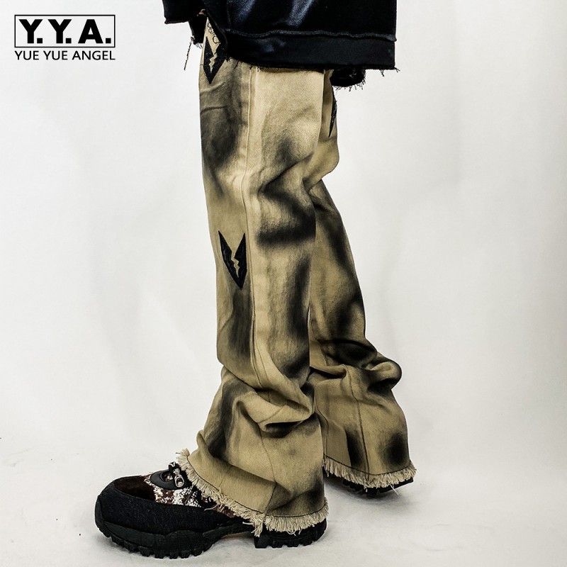 High Street Mens Long Graffiti Printed Jeans Vintage Hip Hop Tassels Flare Pants Loose Cowboy Trousers Harajuku Man Denim Pants
High Street Mens Long Graffiti Printed Jeans Vintage Hip Hop Tassels Flare Pants Loose Cowboy Trousers Harajuku Man Denim Pants