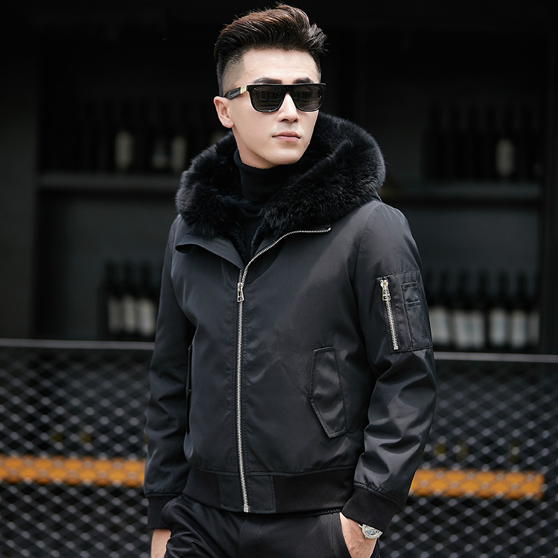 Real Fur Coat Men Natural Fur Liner Parka Jacket Men Casual Baseball Jacket Short Parkas Plus Size MCAE18001 YY618, Black
Real Fur Coat Men Natural Fur Liner Parka Jacket Men Casual Baseball Jacket Short Parkas Plus Size MCAE18001 YY618, Black