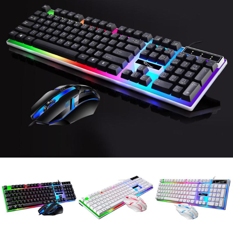 Wired Gaming Keyboard and Mouse Set Colorful LED Backlit USB Gaming Keyboard Mouse for Laptop PC Gamers NC99
Wired Gaming Keyboard and Mouse Set Colorful LED Backlit USB Gaming Keyboard Mouse for Laptop PC Gamers NC99
