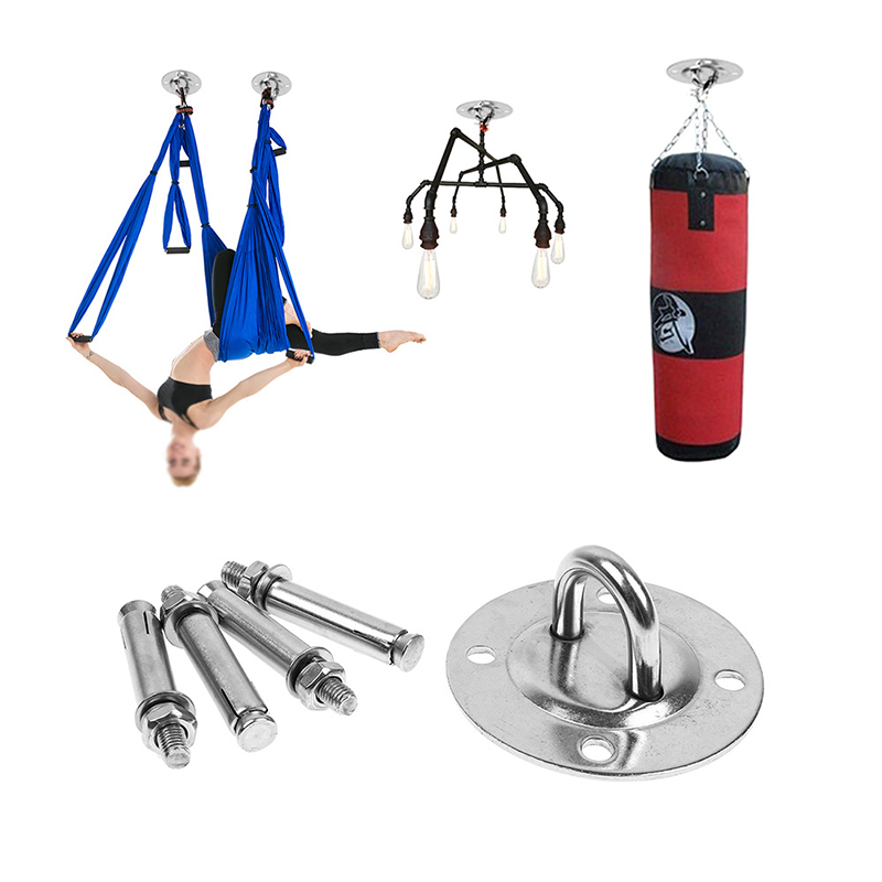 Stainless Steel Aerial Yoga Hammock Mount Anchor Bolt Yoga Fitness Equipment Ceiling Buckle Hook Fixed Disc
Stainless Steel Aerial Yoga Hammock Mount Anchor Bolt Yoga Fitness Equipment Ceiling Buckle Hook Fixed Disc
