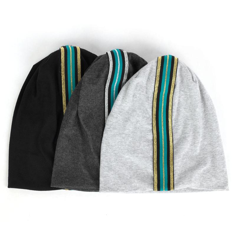 New Cotton Stretch Gold Sliver Ribbon Beanies Hats For Women Soft Solid Color Strap Knitting Skullies Hat and Caps Accessories, Gold navy
New Cotton Stretch Gold Sliver Ribbon Beanies Hats For Women Soft Solid Color Strap Knitting Skullies Hat and Caps Accessories, Gold navy