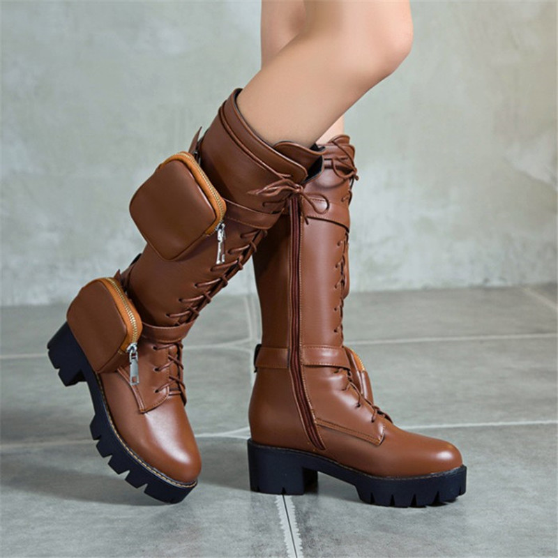 PXELENA Vintage Street Women Combat Motorcycle Boots with Pocket Bag Chunky Heel Riding Knight Punk Gothic Boots 34-43, Brown short
PXELENA Vintage Street Women Combat Motorcycle Boots with Pocket Bag Chunky Heel Riding Knight Punk Gothic Boots 34-43, Brown short