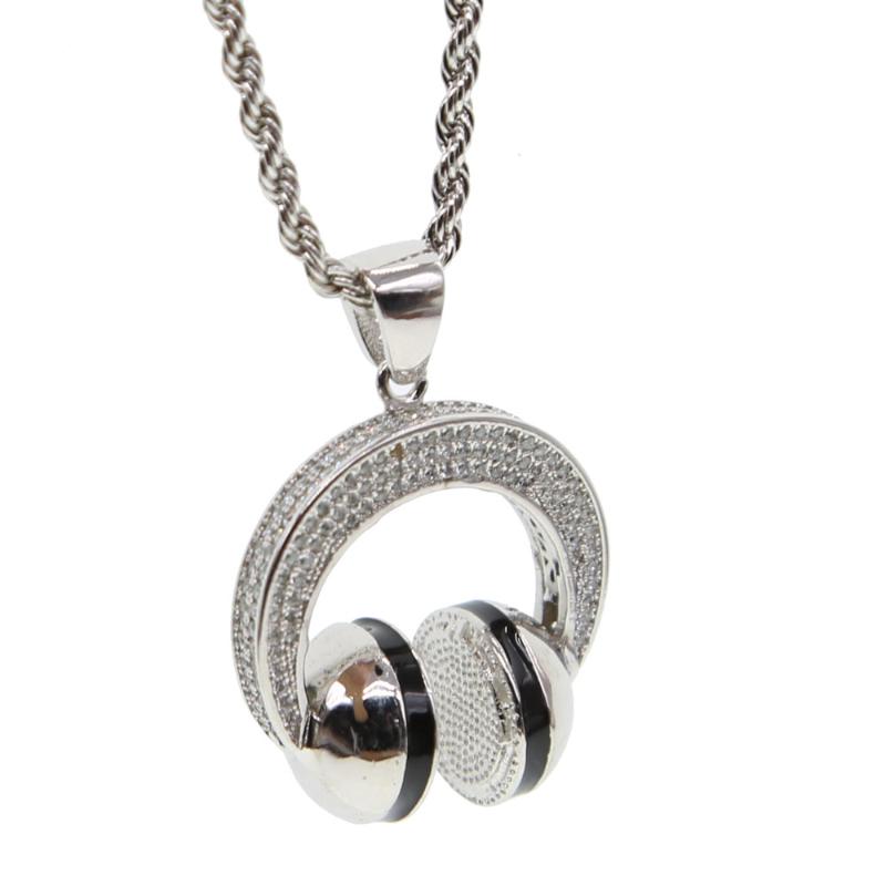 Music DJ Headphone Pendant Necklaces silver color Chain Men Women Hip Hop Jewelry Rock Headset Necklace 2020
Music DJ Headphone Pendant Necklaces silver color Chain Men Women Hip Hop Jewelry Rock Headset Necklace 2020
