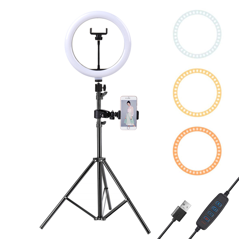 10inch LED Ring Light With 110CM Tripod For Cell Phone Mini Led Camera Ringlight for Video Photography Makeup Youtube bloggers
10inch LED Ring Light With 110CM Tripod For Cell Phone Mini Led Camera Ringlight for Video Photography Makeup Youtube bloggers