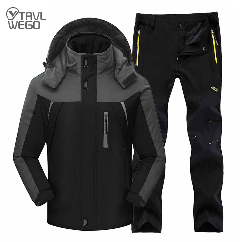 TRVLWEGO Winter Ski Suit Men Windproof Waterproof Snowboard Jacket and Pants Outdoor Super Warm Thick Thermal Fleece Snow Coat, Red army
TRVLWEGO Winter Ski Suit Men Windproof Waterproof Snowboard Jacket and Pants Outdoor Super Warm Thick Thermal Fleece Snow Coat, Red army