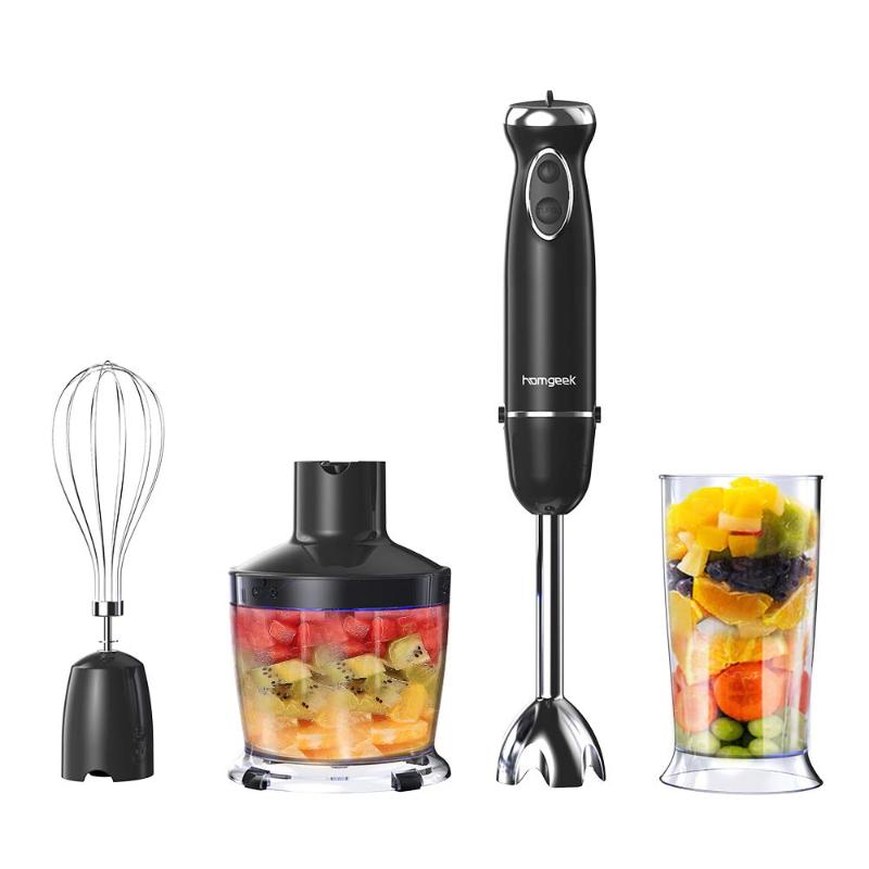 4-in-1 Stainless Steel 800W juicers Hand Stick Blender Mixer Vegetable Meat Grinder 500ml Chopper Whisk 800ml Smoothie Cup
4-in-1 Stainless Steel 800W juicers Hand Stick Blender Mixer Vegetable Meat Grinder 500ml Chopper Whisk 800ml Smoothie Cup