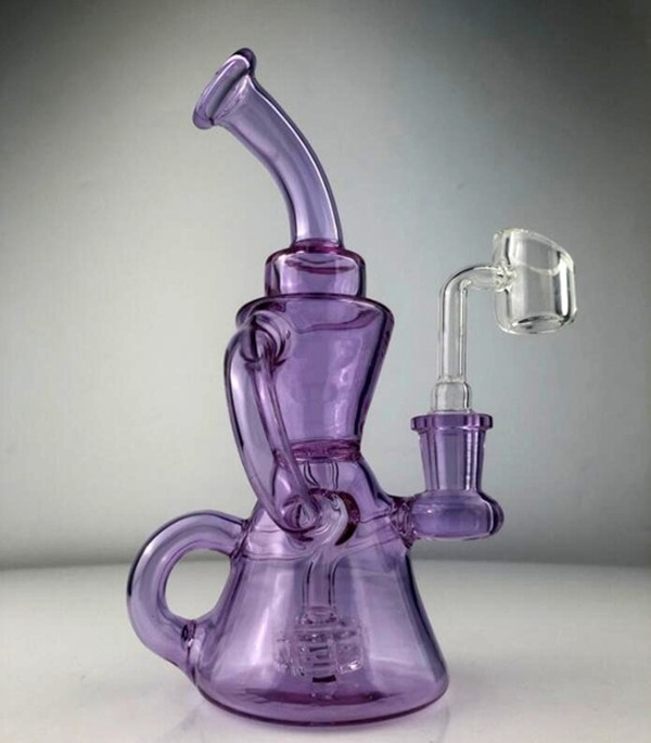 purple glass water bongs hookahs smoke pipe klein recycler oil rigs beaker bong dabber cigarette Dab accessories with 14mm banger
purple glass water bongs hookahs smoke pipe klein recycler oil rigs beaker bong dabber cigarette Dab accessories with 14mm banger