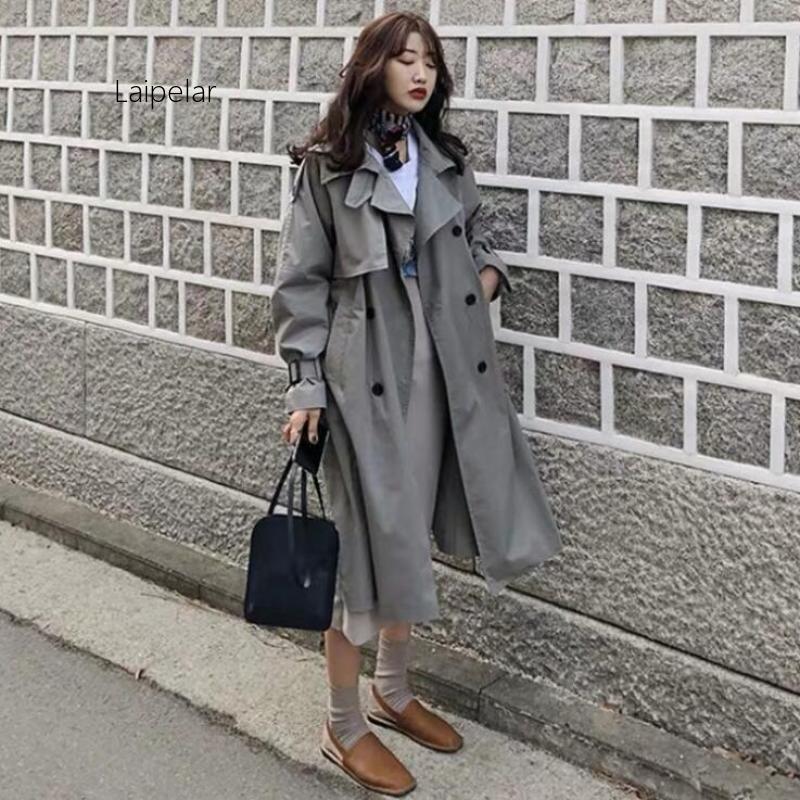 5 Colors Spring Casual Loose Cotton Trench Coat With Sashes Oversize Double Breasted Vintage Cloak Overcoats Windbreaker, Gray
5 Colors Spring Casual Loose Cotton Trench Coat With Sashes Oversize Double Breasted Vintage Cloak Overcoats Windbreaker, Gray