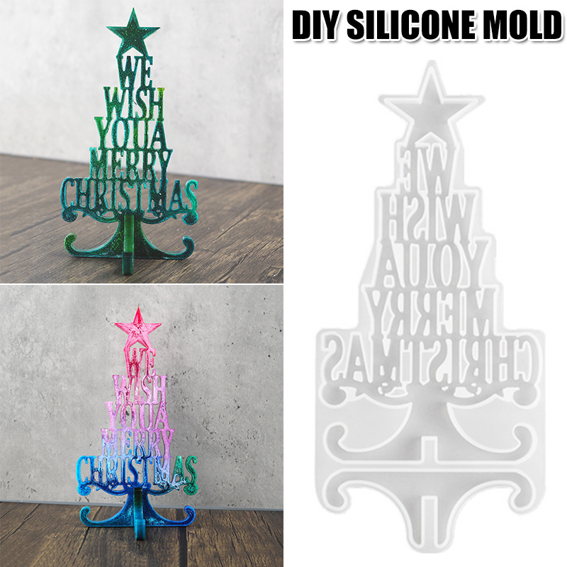 DIY Crystal Christmas Series Epoxy Resin Mold Christmas Tree Letter Silicone Mold Decoration Resin Silicone MD
DIY Crystal Christmas Series Epoxy Resin Mold Christmas Tree Letter Silicone Mold Decoration Resin Silicone MD