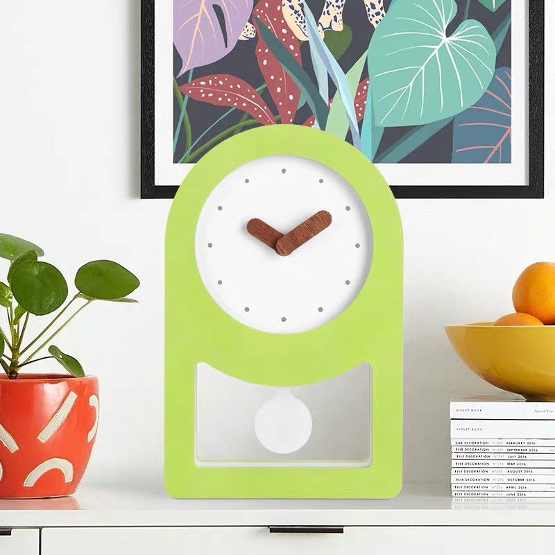 Creative Small Table Clock Living Room Nordic Bedroom Silent Clock Simple Office Desktop Pendulum Home Decoration
Creative Small Table Clock Living Room Nordic Bedroom Silent Clock Simple Office Desktop Pendulum Home Decoration