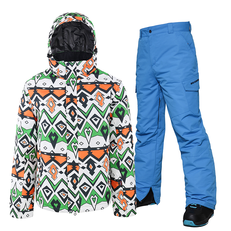 Ski Suit Men Windproof Waterproof Clothes Ski Jacket and Pants Snow Sets Winter Brands Skiing and Snowboarding Suits for Men