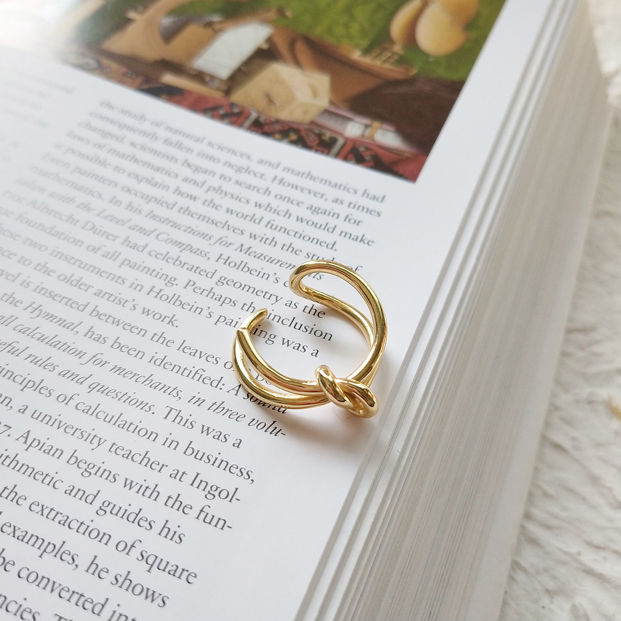 New design 925 sterling silver minimalism jewelry original silver knot hand-made designer women's adjustable rings Japanese South korea