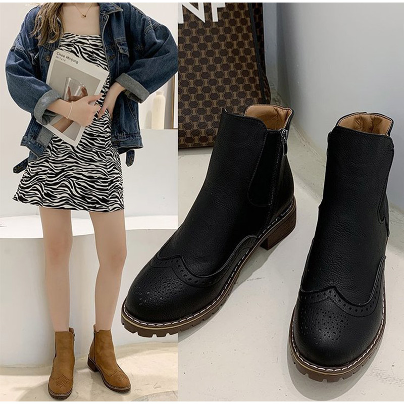 Chunky Heels Sewing Footwear Comfort Shoe New Dropshipping Women Ankle Boots Ladies Shoes Autumn Pumps Zipper PU Leather Fashion, Black
Chunky Heels Sewing Footwear Comfort Shoe New Dropshipping Women Ankle Boots Ladies Shoes Autumn Pumps Zipper PU Leather Fashion, Black
