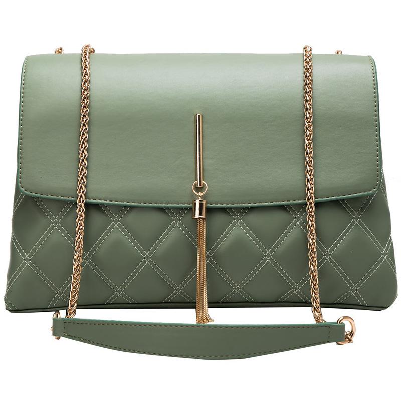 Designer-Lingge Chain Big Tassel Handbags Women Shoulder Bags Designer Luxury Pu Leather Crossbody Bag Large Tote Lady Purse New