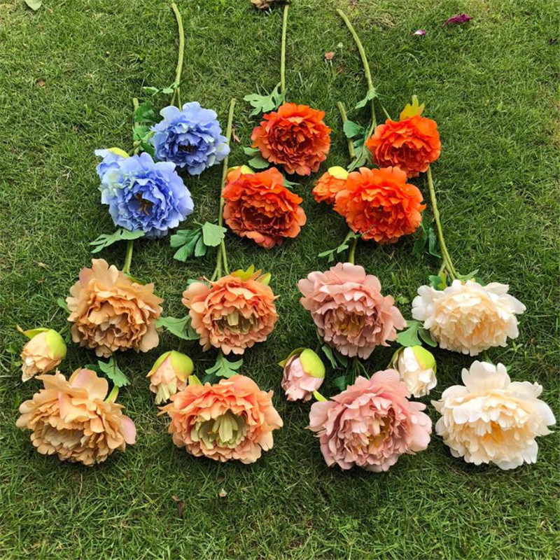 10Pcs Silk Long Autumn Peony (3 heads/piece) Simulation Peony Flower for Wedding Home Decorative Artificial Flowers, Beige
10Pcs Silk Long Autumn Peony (3 heads/piece) Simulation Peony Flower for Wedding Home Decorative Artificial Flowers, Beige
