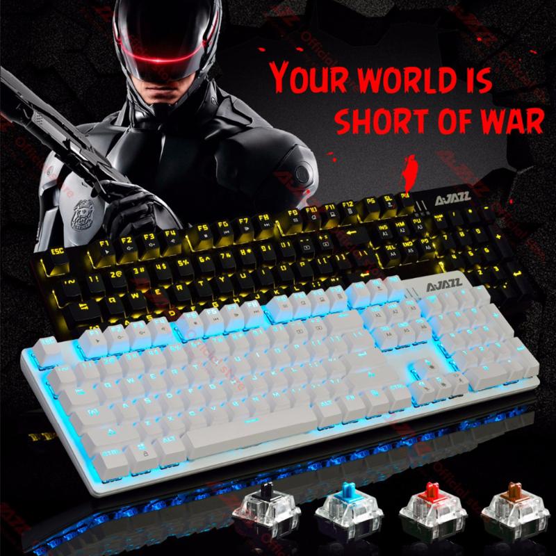 Ajazz ROBOCOP wired mechanical keyboard anti-ghosting 104 key backlight gaming mechanical keyboard for Computer game player
Ajazz ROBOCOP wired mechanical keyboard anti-ghosting 104 key backlight gaming mechanical keyboard for Computer game player