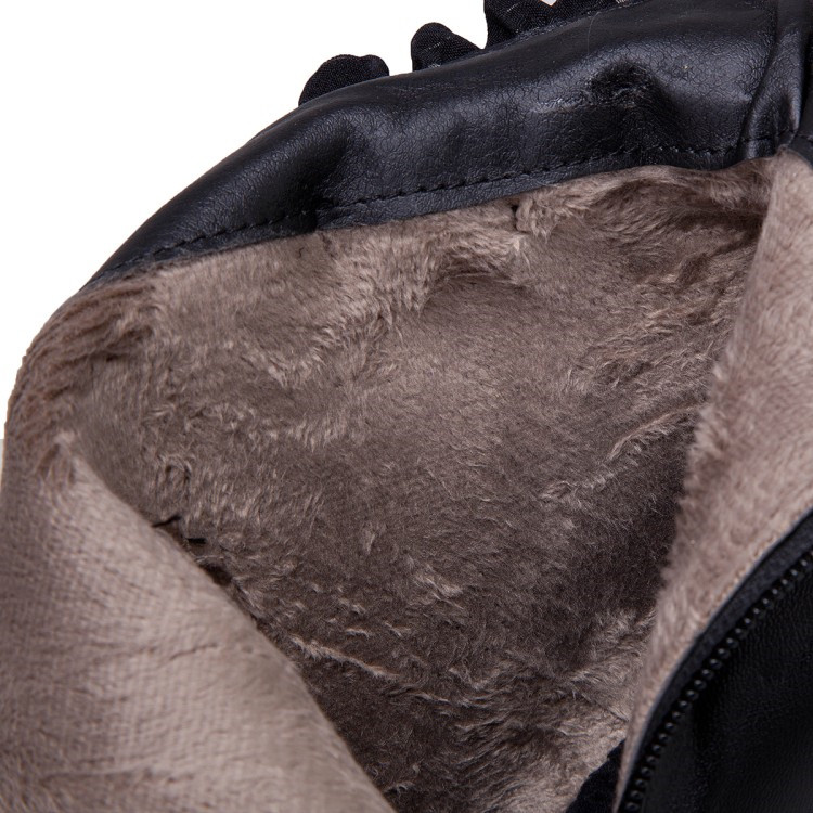 PXELENA Winter Shoes Women Black White Beige Bride Wedding Ankle Boots Stiletto Thin High Heels Ruffles Bow tie Pearl Footwear