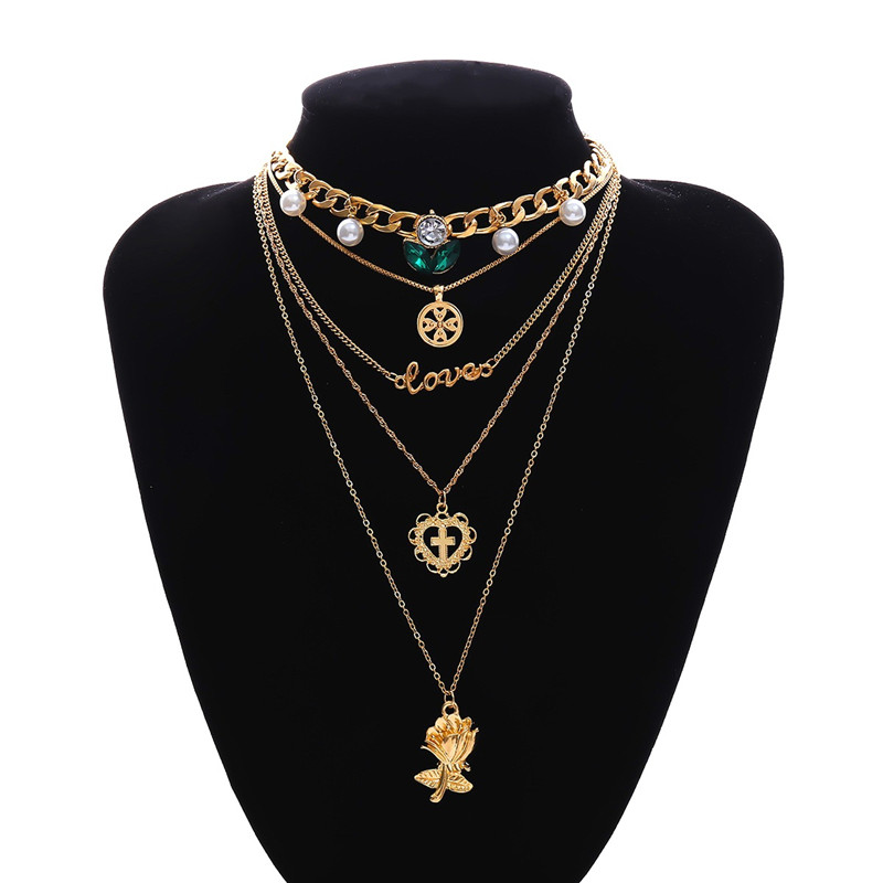 Multilayer Crystal Pearl Cross Pendant Necklaces For Women Flower Sweater Chain Necklace Kolye
Multilayer Crystal Pearl Cross Pendant Necklaces For Women Flower Sweater Chain Necklace Kolye