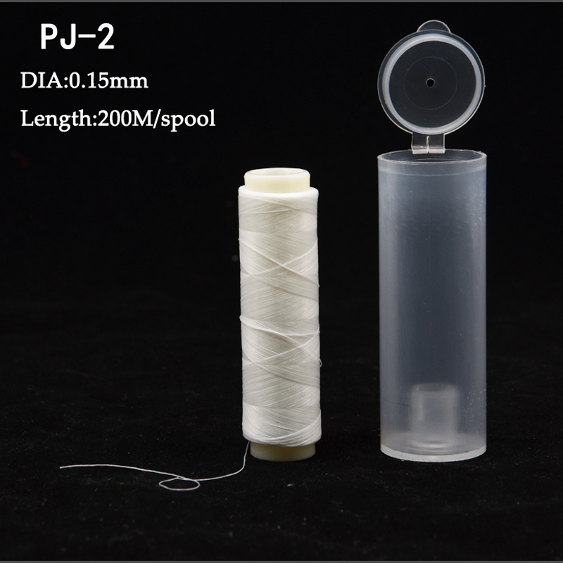 20pcs/lot PJ1/2/3/4/5 High Tensile Polyester Bait Elastic Thread Spool Sea Fishing bait elastic invisible fishing line Bait T200824