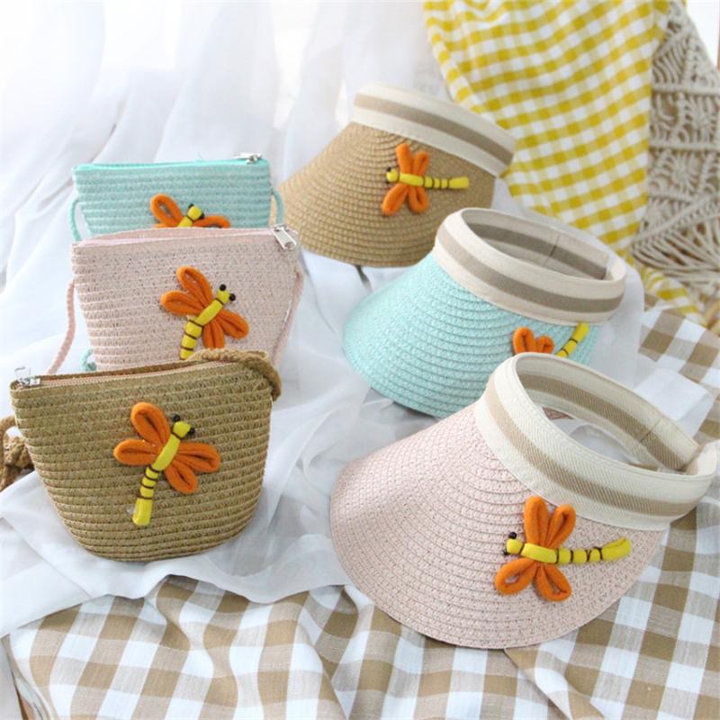 Wide Brim Hats Children Straw Hat For Kids Boys Sunshade Sun Visor Empty Top Girls Cute Cartoon Summer Beach Cap + Handbag 2 Piece Set, Coffee bag
Wide Brim Hats Children Straw Hat For Kids Boys Sunshade Sun Visor Empty Top Girls Cute Cartoon Summer Beach Cap + Handbag 2 Piece Set, Coffee bag