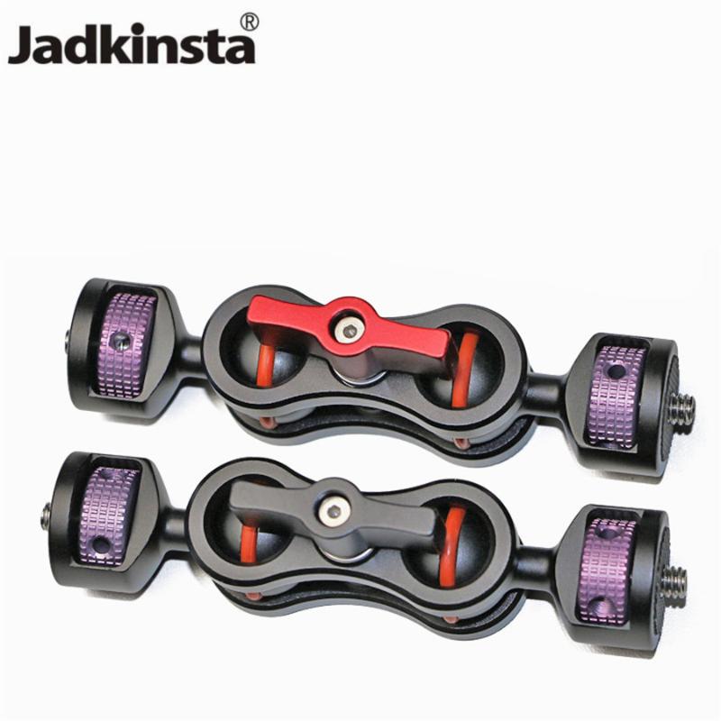 Jadkinsta 360 Degree Dual Ball Head Hot Shoe Magic Arm Mount Adapter with 1/4" for Sony Canon Nikon DSLR Cameras Ballhead
Jadkinsta 360 Degree Dual Ball Head Hot Shoe Magic Arm Mount Adapter with 1/4" for Sony Canon Nikon DSLR Cameras Ballhead