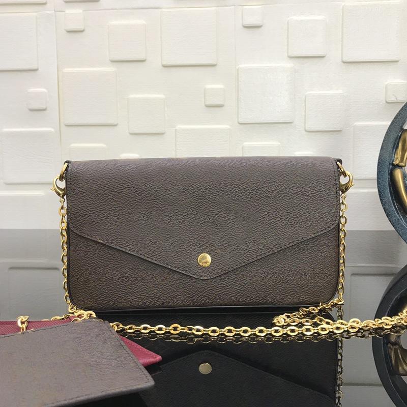 Designer shoulder bag wallet phone bags Three-piece bags high quality leather handbag designer best-selling lady cross-body bag chain bag to, Deep brown
Designer shoulder bag wallet phone bags Three-piece bags high quality leather handbag designer best-selling lady cross-body bag chain bag to, Deep brown