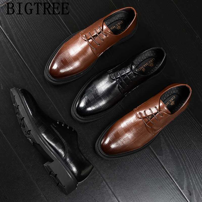 Leather Shoes Men Classic Oxford Shoes For Men Brown Dress Italian Brand Formal For Wedding Dress 2020 Erkek Ayakkabi, Black
Leather Shoes Men Classic Oxford Shoes For Men Brown Dress Italian Brand Formal For Wedding Dress 2020 Erkek Ayakkabi, Black