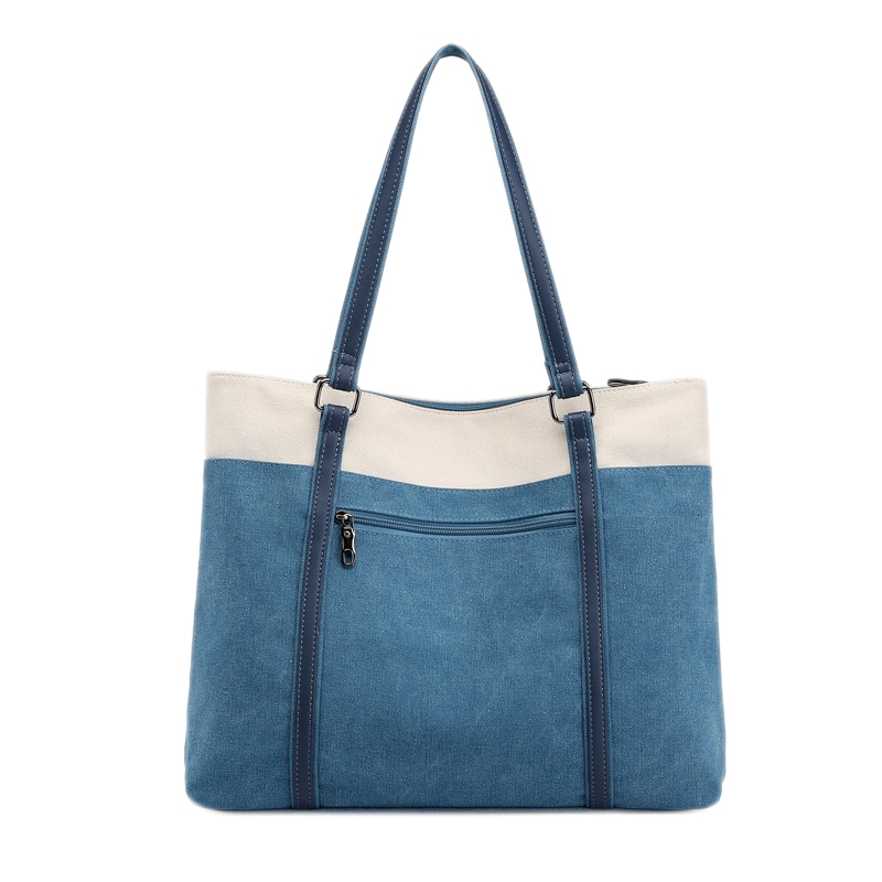 Casual Ladies Solid Color Shoulder Bag Wild Canvas Women Bag Fashion Personality, Blue
Casual Ladies Solid Color Shoulder Bag Wild Canvas Women Bag Fashion Personality, Blue